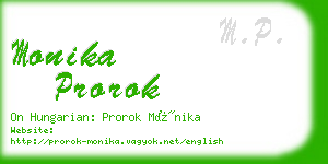 monika prorok business card